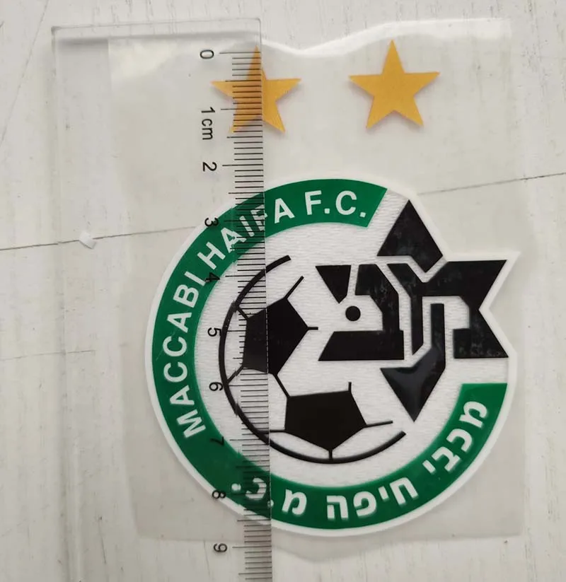 MACCABI HAIFA F.C. Логотип Футбольной Команды с двумя звездами силиконовые значки