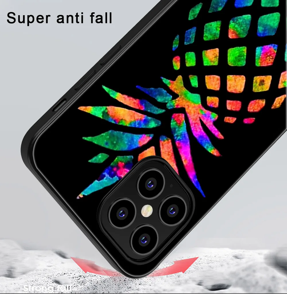 

Watermelon Phone Case For iPhone 11 12 Pro Max mini XR X XS Max 7 8 6S Plus SE 2020 Phone Cases Soft TPU Black Cover Coque Funda
