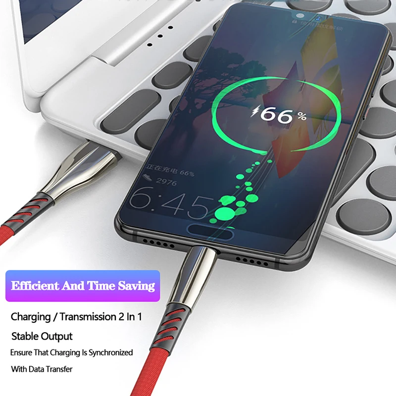 Кабель Micro USB Type C 5A Сверхбыстрая зарядка телефонов Huawei P30 Xiaomi Redmi Samsung Android шнур для
