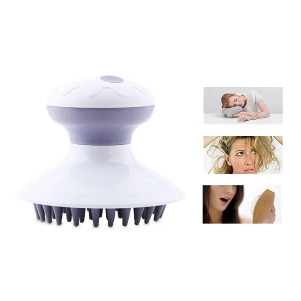 

Head Massager Electric Scalp Massager Multi-function Instrument Battery Included(White)