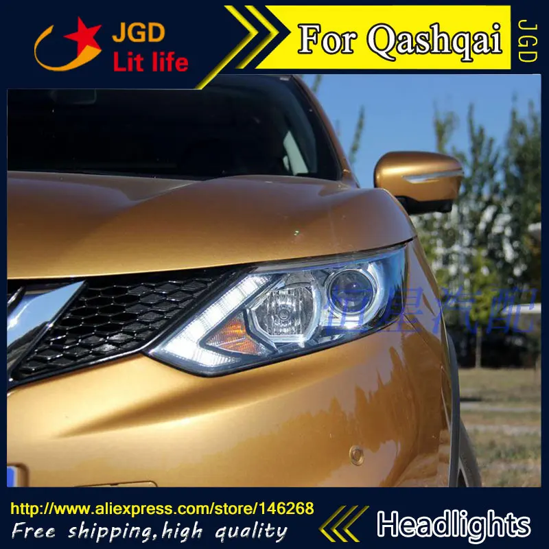 Автомобильный Стайлинг светодиодный HID Rio чехол для фары Nissan Qashqai 2015 2016