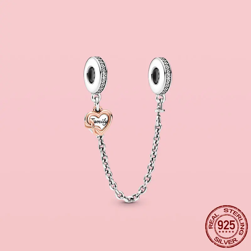 100% 925 пробы Серебряное Сверкающее Сердце Луна и Звезды Цветок отпечаток лапы