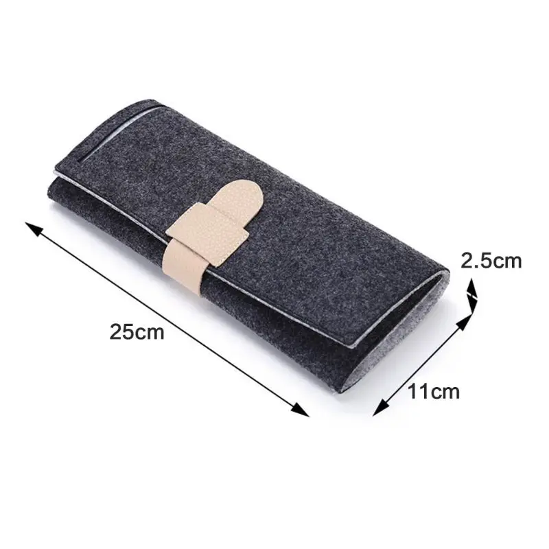 Портативный свернутый фетровый мешочек для хранения ювелирных изделий складной