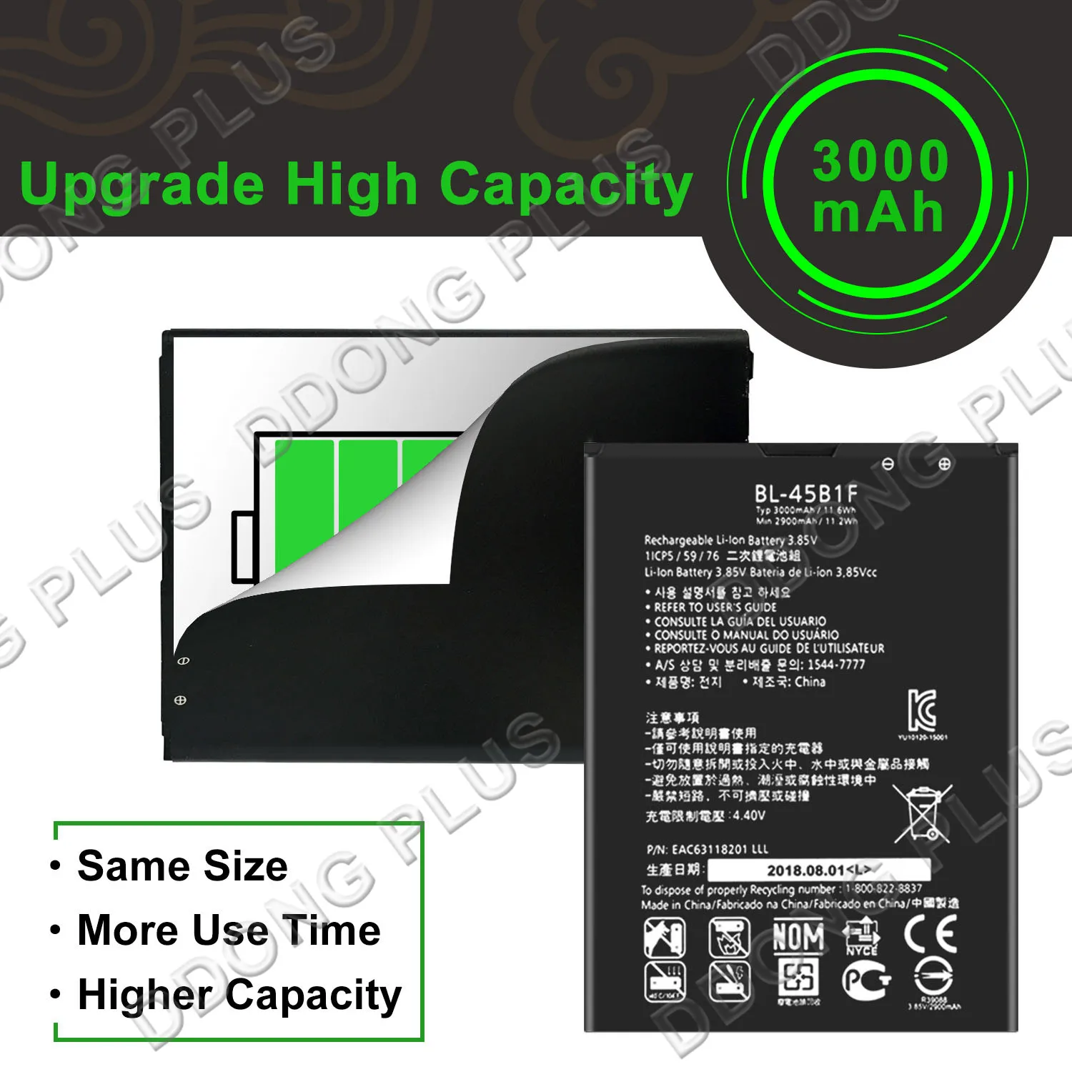 BL-45B1F Battery For LG V10 Dual SIM H962 Replacement Repair Part | Mobile Phone Batteries
