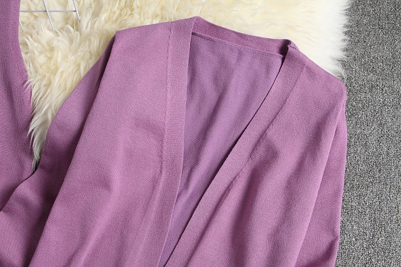 

WenQing New Arrived Women 3pcs Knit Suit Cardigans + Camisole + Pants Ladies Solid Sportive Tracksuit Lounge Wear Set