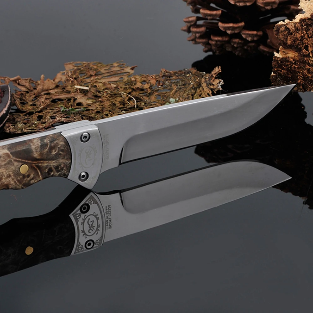 Дуокланг тактический выживший нож из нержавеющей стали 5Cr13mov с фиксированным клинком и рукояткой из теневого дерева Охотничьи ножи высокого качества.