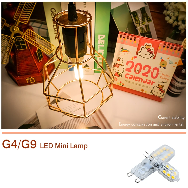 Светодиодная лампа G4 G9 высокой яркости SMD2835 6 шт./Лот 3 Вт 5 7 220 В переменного тока 230