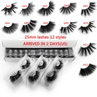 Норковые ресницы MEISHENJIE, 20 пар, 25 мм, норковые ресницы 6d, оптовая продажа, объемные ресницы, натуральные длинные мягкие ресницы для макияжа