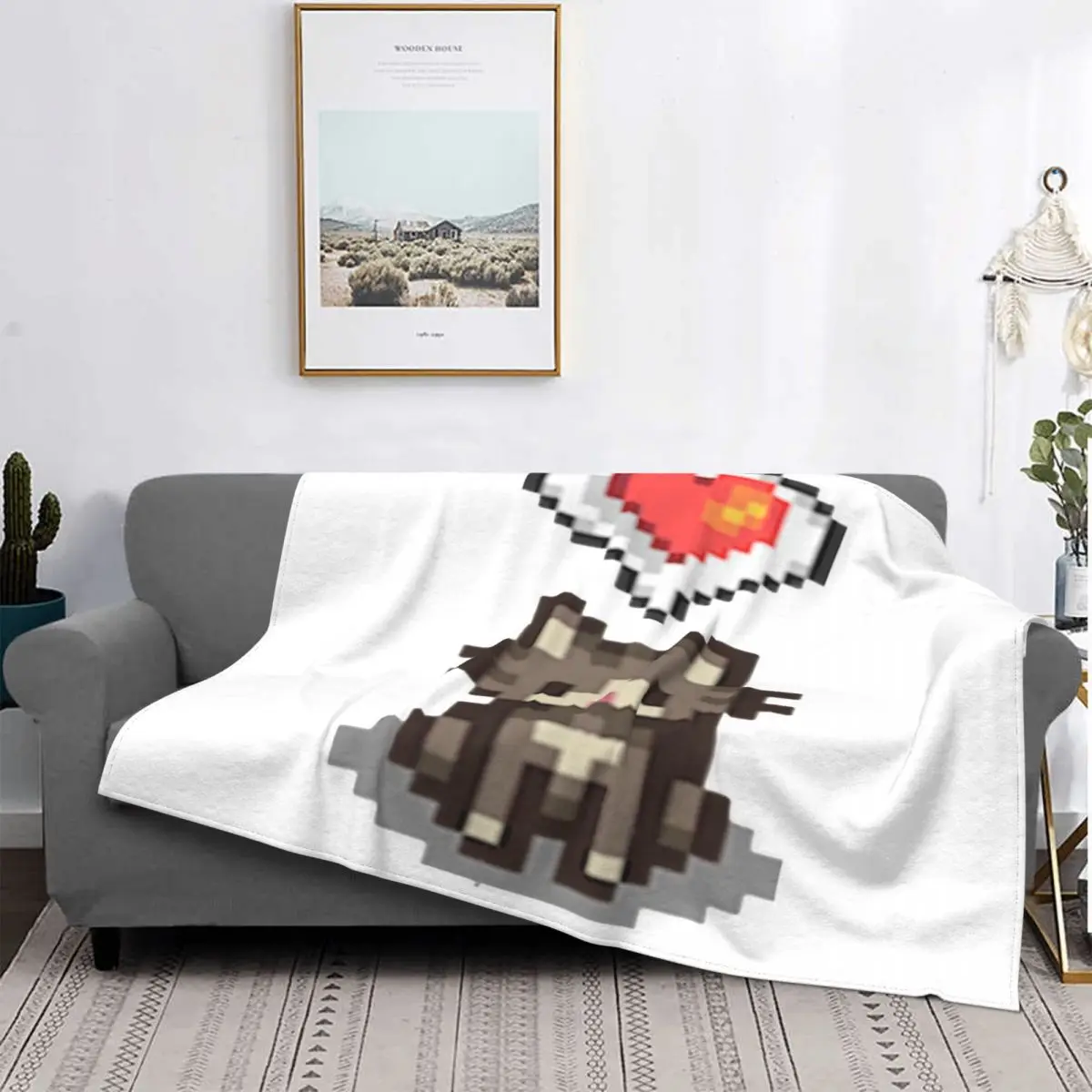 

Manta de Stardew Valley Happy Grey Cat 3, colcha a cuadros para cama, funda térmica para sofá
