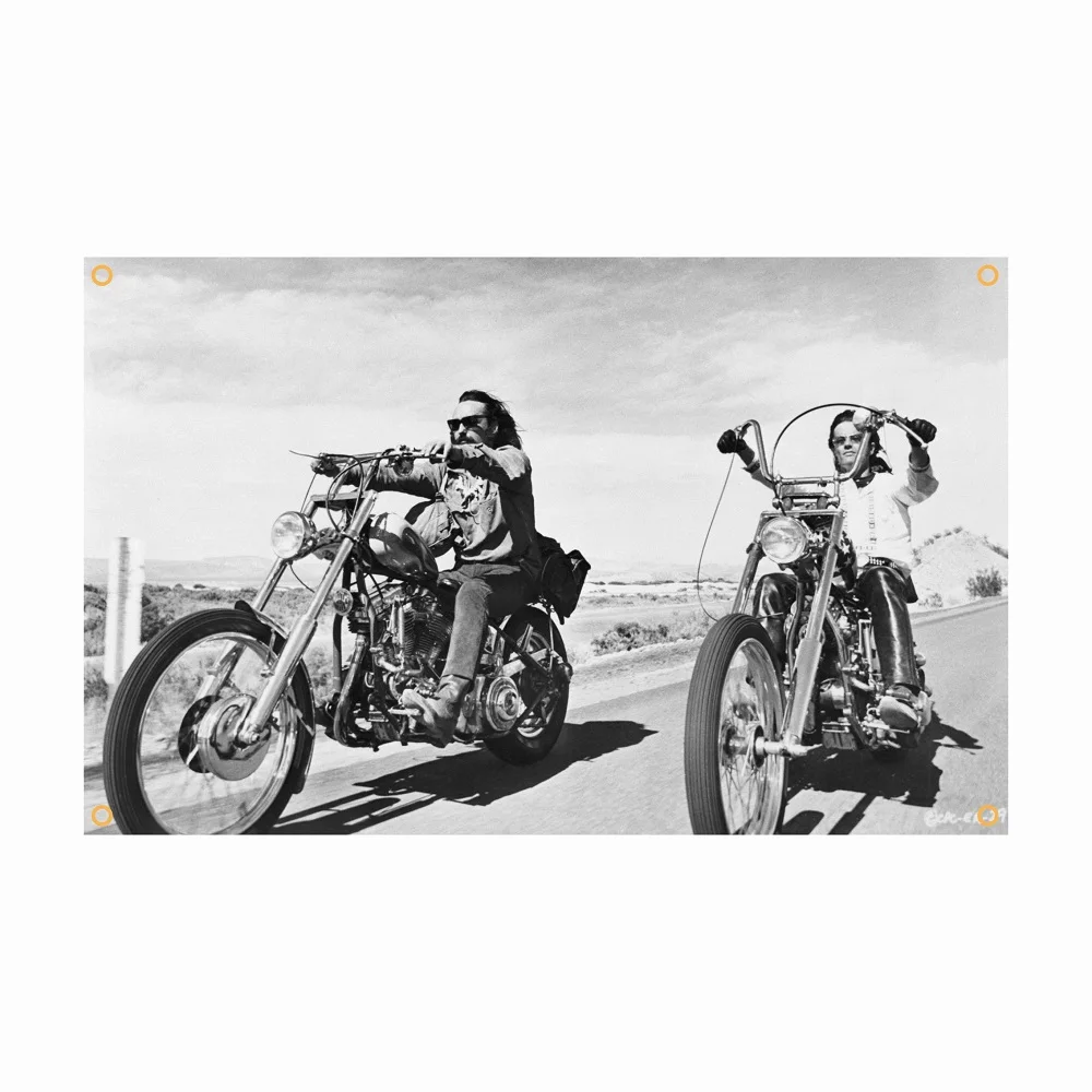 

3x5 Ft Easy Rider Poster Flag and Banner Movie Cartoon for Decor