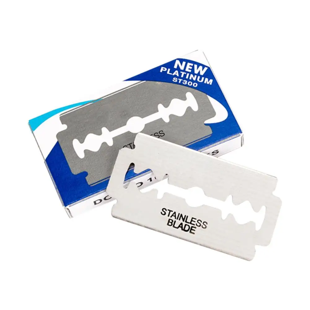 Бритвенные Лезвия для мужчин Безопасные лезвия из нержавеющей стали 10 шт.