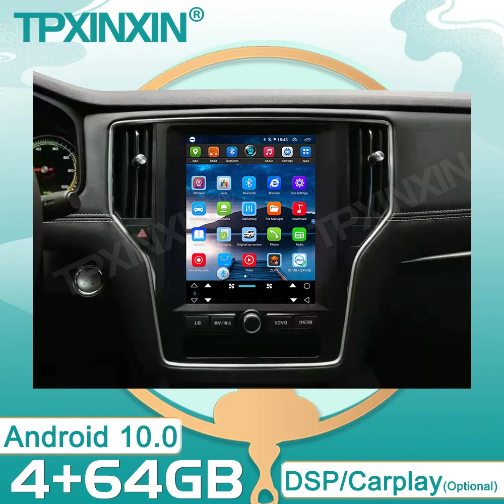 

Android 10 4+64G For Roewe I6 RX5 13.6 IPS Touch Screen Navigation Car Multimedia GPS Radio Player Buit-in Carplay