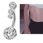 Модный сексуальный пирсинг для пупка, украшения для тела, цветок, кулон, кристалл, кольцо для пупка для женщин и девочек