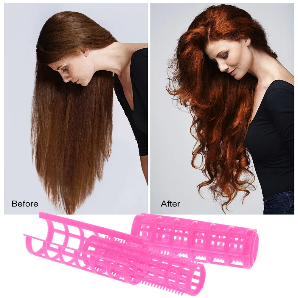 12 шт Пластиковые бигуди Ролики для волос укладки Парикмахерские DIY инструмент