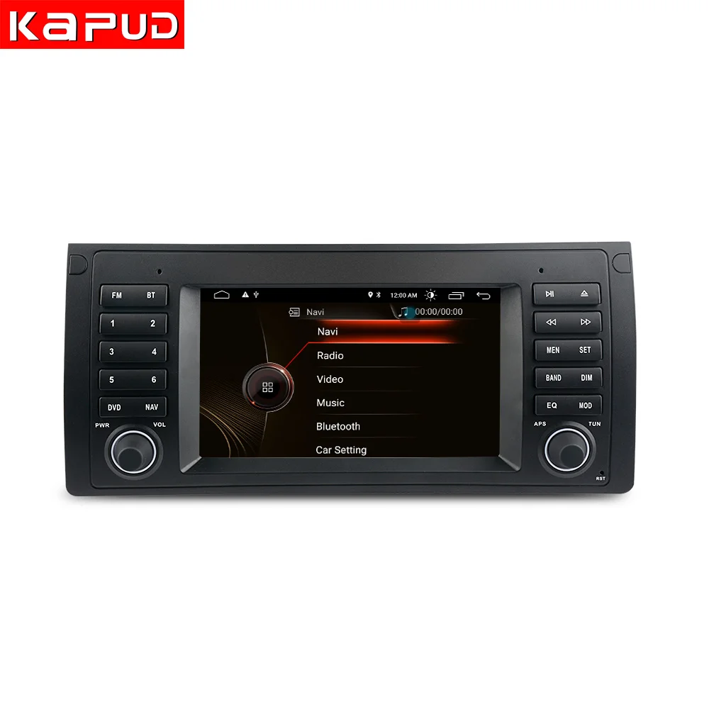 Автомобильный мультимедийный плеер Kapud Android 10 0 7 дюймов для BMW E39 E53 M5 1995-2003 радио