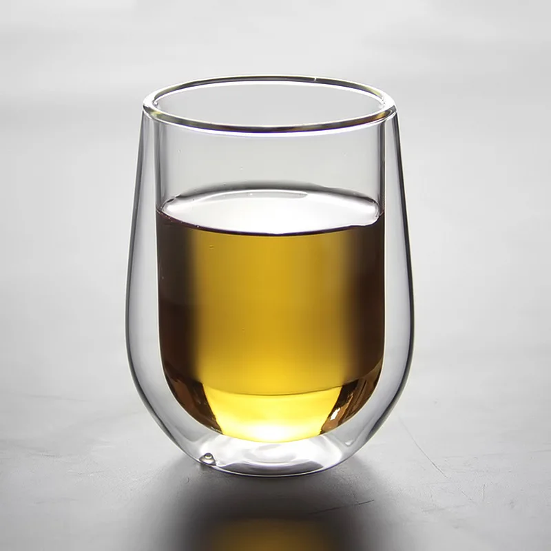 2 шт. термостойкие стеклянные стаканы с двойными стенками чашки для кофе/молока и