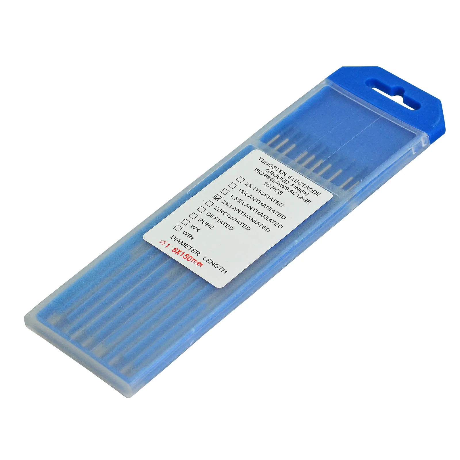 2% Lanthanated вольфрамовый электрод Tig Rod WL20 Небесно Голубой 1 6*150 мм &amp 1/16*6 &quotдля сварки