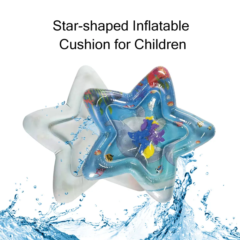 

Round Star Baby Inflatable Patted Pad Prostrate Water Cushion Mat Infant Tummy Time Playmat Toddler Activity Play Center