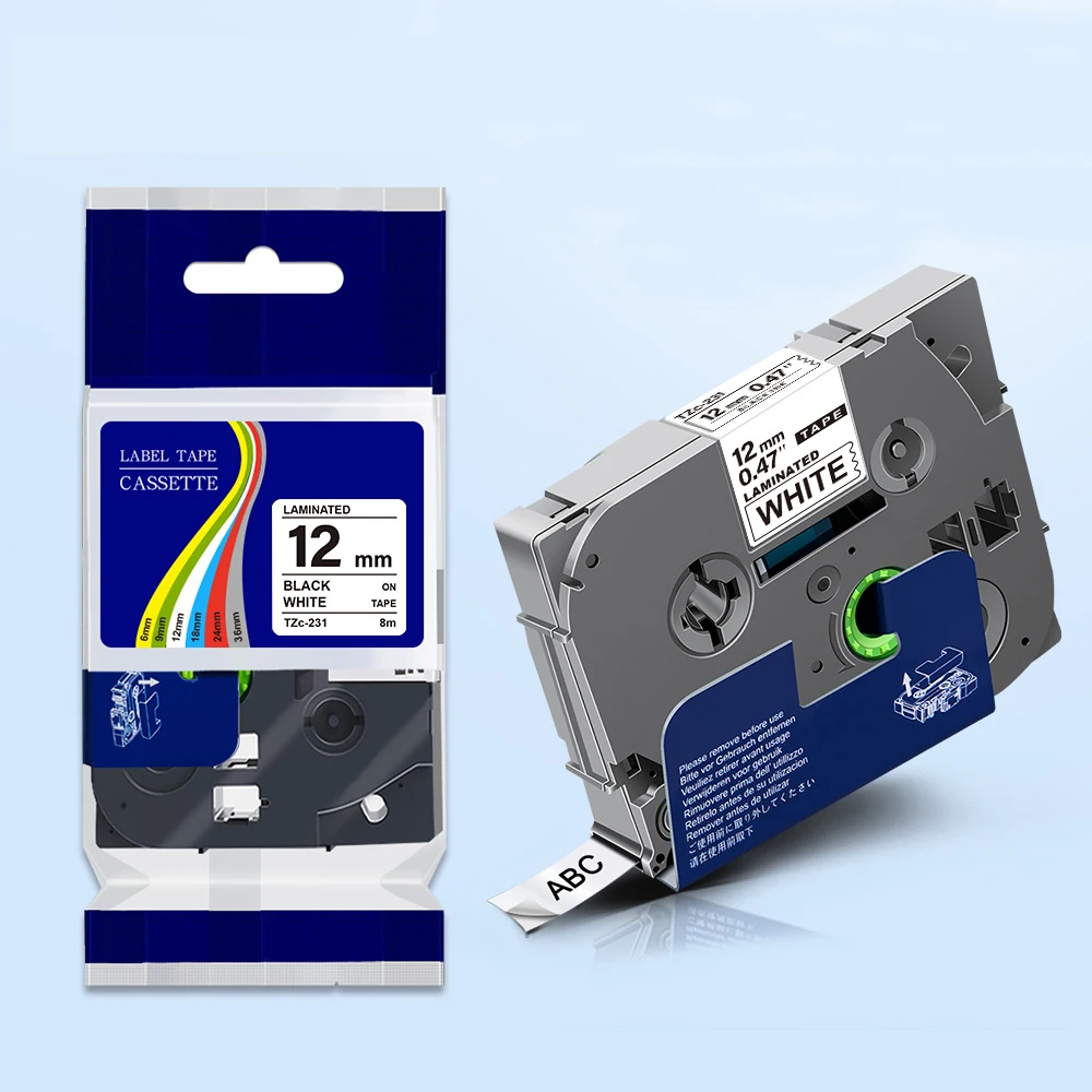 10PK флуоресцентной метки лента стикер для печати C21 9 мм * 5 м заменить брат