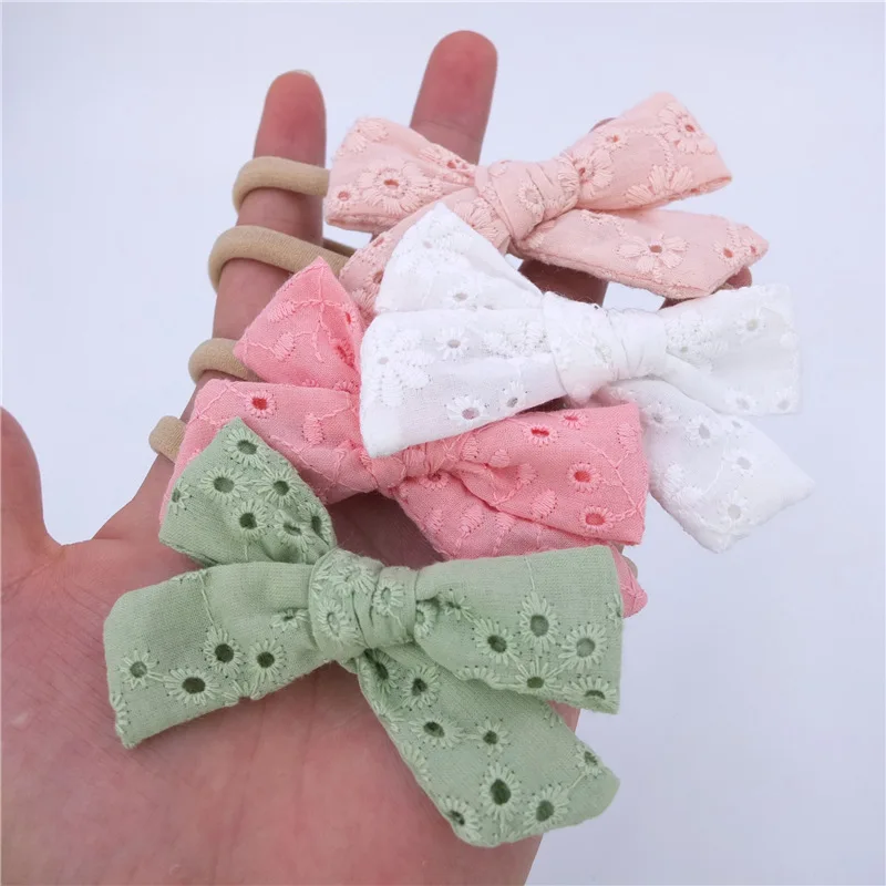 

Baby Headband For Girls Bow Lace Headbands Solid Color Hair Clips Newborn Hair Accessories Infant Headwear Cute Kids Hairclip