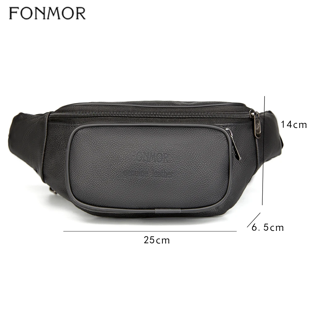 Модные Мужские поясные сумки из натуральной кожи Fonmor Мужской органайзер