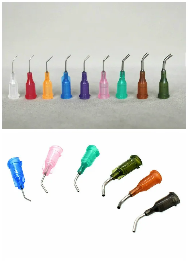 10Pcs Mixed Bend Bent Dispensing Blunt Stainless Steel Needle Tips Syringe Needle14G/18G/20G/21G/22G/23G/25G/27G/15G |