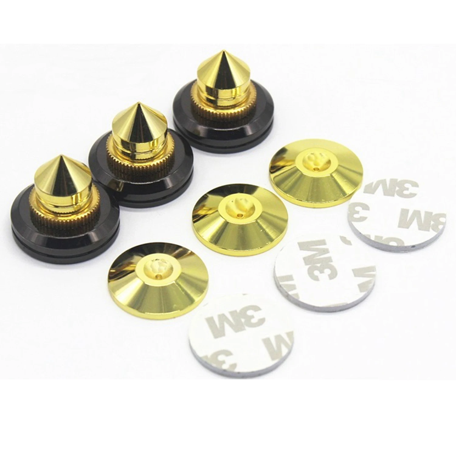 Позолоченный DIY динамик подвеска булавка усилитель звуковая Ножка Подставка для