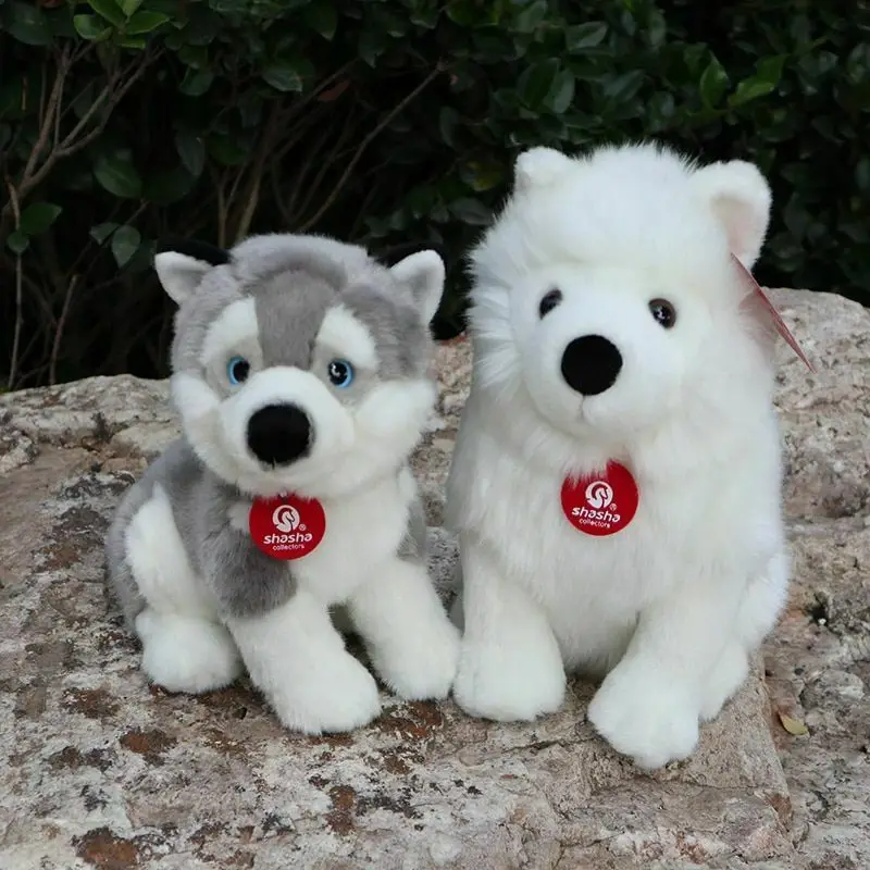 Собака самоид Хаски Плюшевая Игрушка Щенок набивное Животное украшение для дома