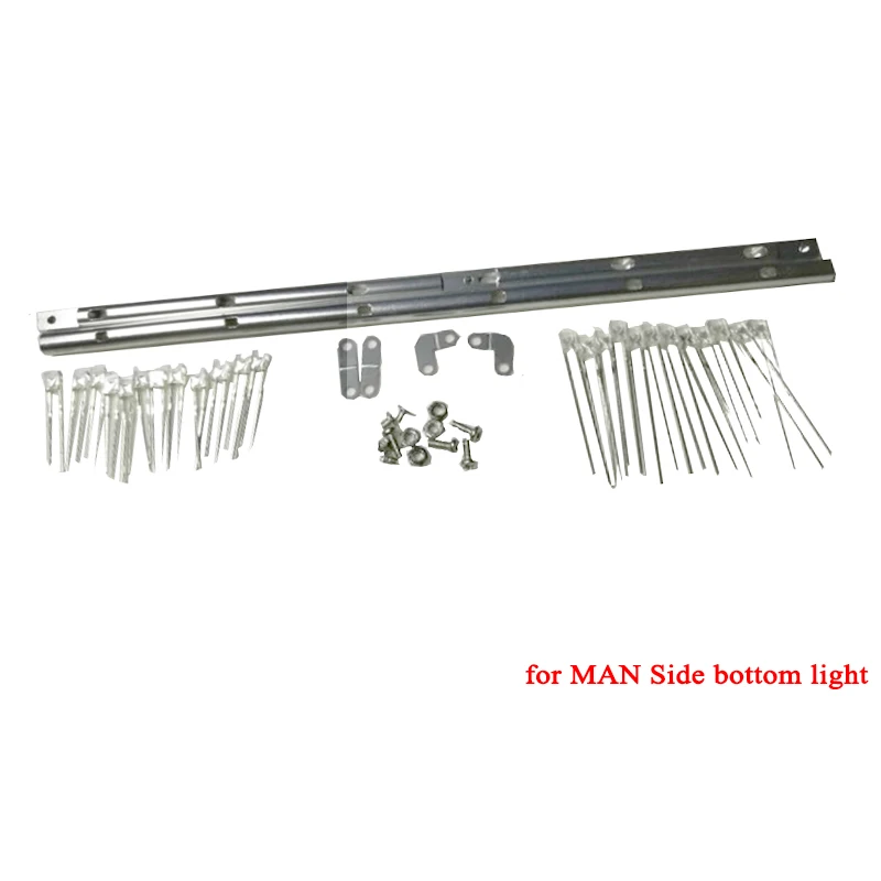 

Metal Led Side Bottom Light Lateral Base Lamp for 1/14 Tamiya RC Truck Car MAN TGX 56329 Diy Parts