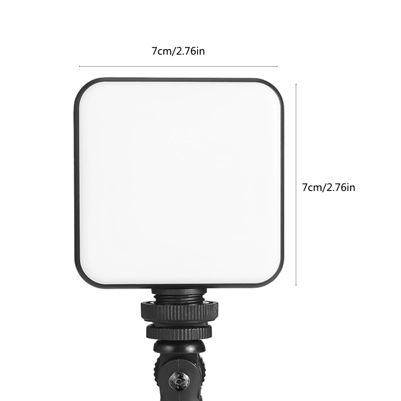 

R58B Video Conference Lighting Kit Lamp with 2500K-6500K Dimmable Mini LED Video Light/ Suction Cup/ Silicon Cover