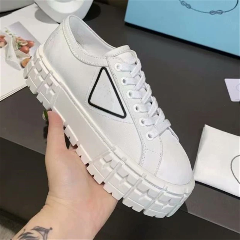 

2021 summer spring ladies black canvas sneakers white student high heels female lace-up casual shoes size 34-40