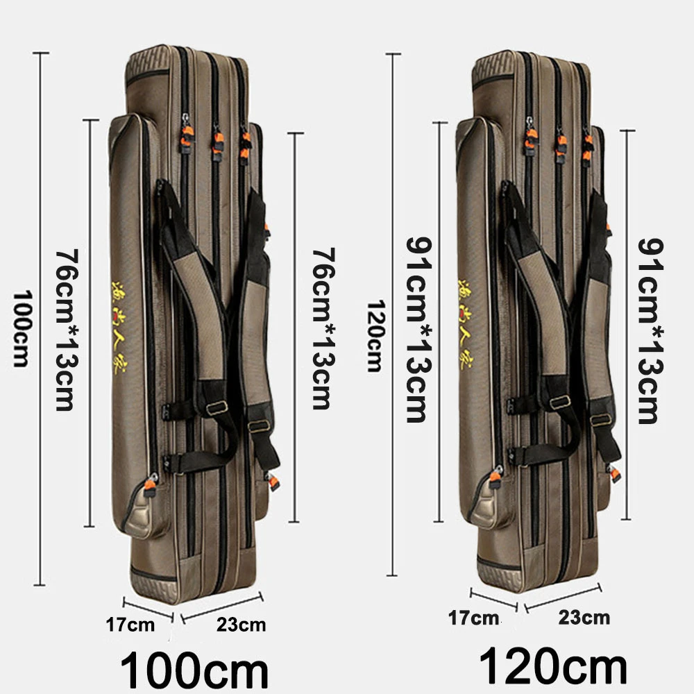 Портативные водонепроницаемые сумки для удочек Многофункциональные 3 слоя