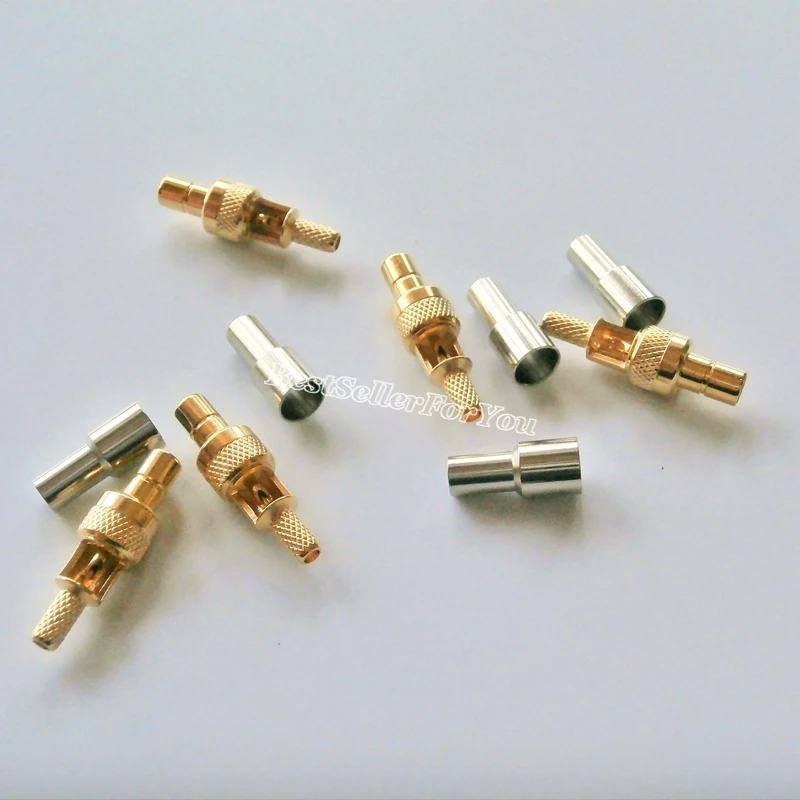 

10Piece SMB Male Plug Window Crimp For RG174 RG316 LMR100 Cable RF Connector