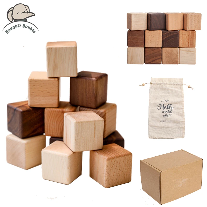 1 комплект изысканных деревянных кубиков для детей игрушки в скандинавском стиле