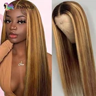 Парики из натуральных волос 13X4, 150, 180 плотность, 4x4