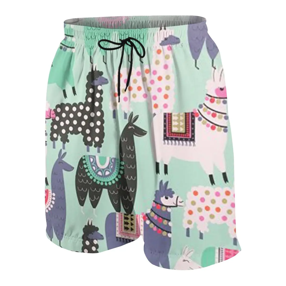 

Alpaca Llama Animal Youngsters Summer Short Pants 2021 Casual Beach Shorts Body Fitness