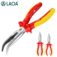 laoa vde 1000v insulated bent nose pliers electrician wire cutters elbow insulated pliers