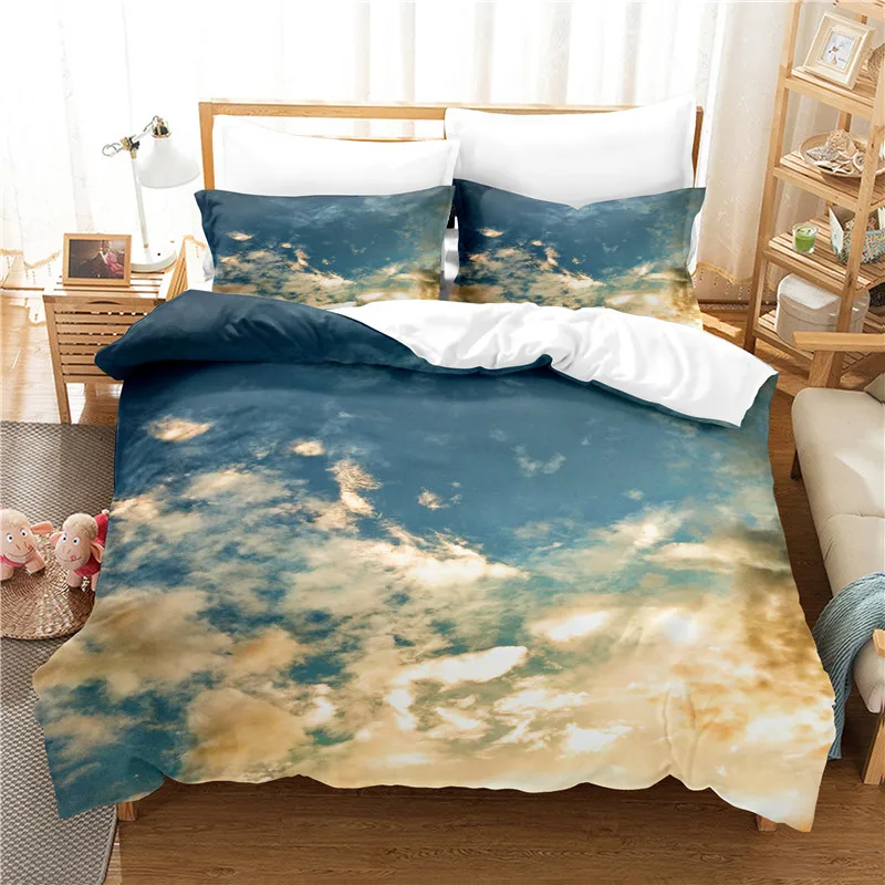 

Beautiful Clouds Bedding Set Duvet Cover Set 3d Bedding Digital Printing Bed Linen Queen Size Bedding Set Fashion Design