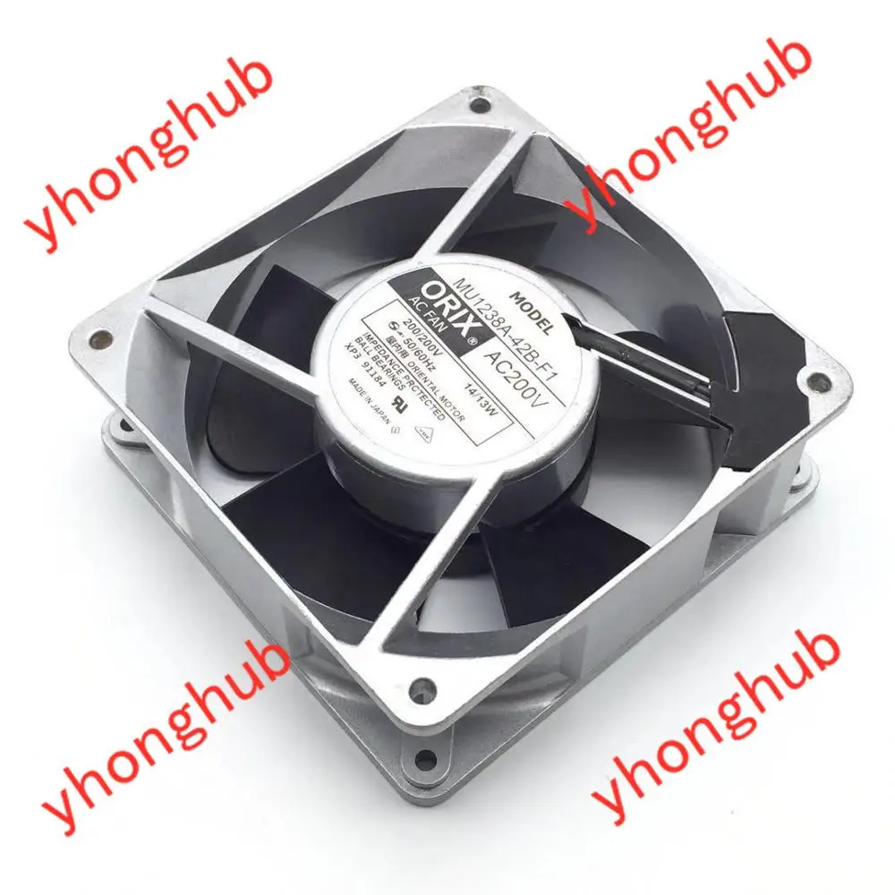 ORIX MU1238A 42B F1 AC 200 в 14 Вт 120x120x38 мм вентилятор охлаждения сервера|square fan|server fan200v fan |