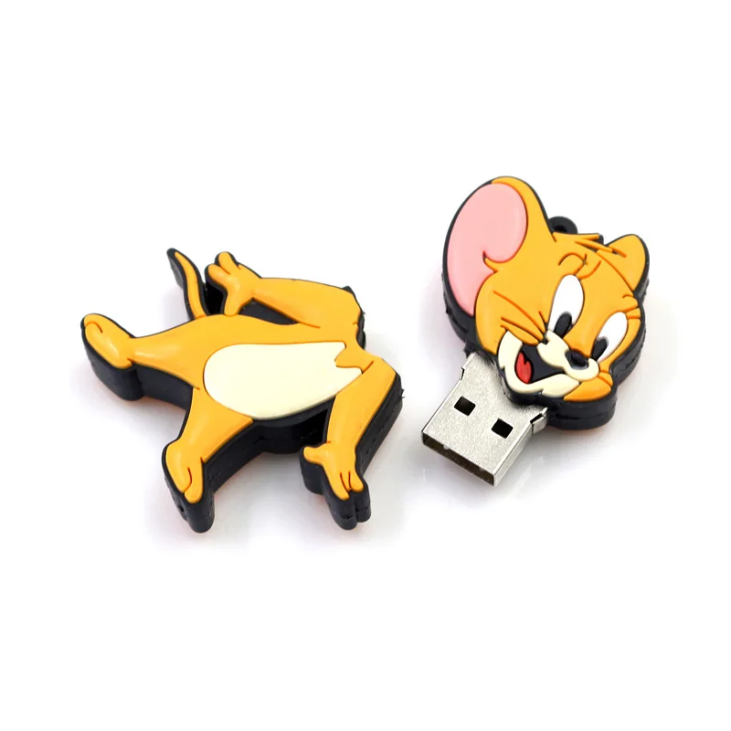 Новинка, мультяшный usb флеш-накопитель, USB 2,0, 64 ГБ, карта памяти, Том и Джерри, 4 ГБ, 8 ГБ, флешка, 16 ГБ, 32 ГБ, кошка, 128 ГБ, u диск