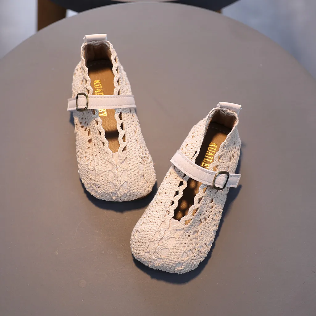 

JAYCOSIN Girls' genuine leather open toe sandals 2020 summer new fashion Princess casual shoes Super soft and comfortable