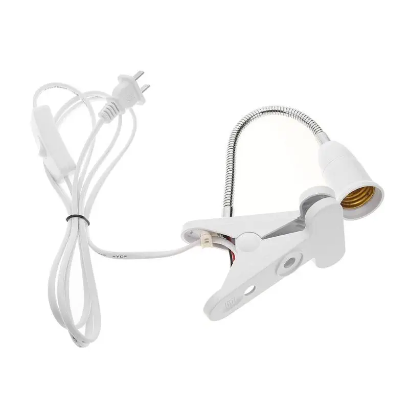 Патрон-зажим для лампы E27 гибкий зажим настольного светодиодного светильника