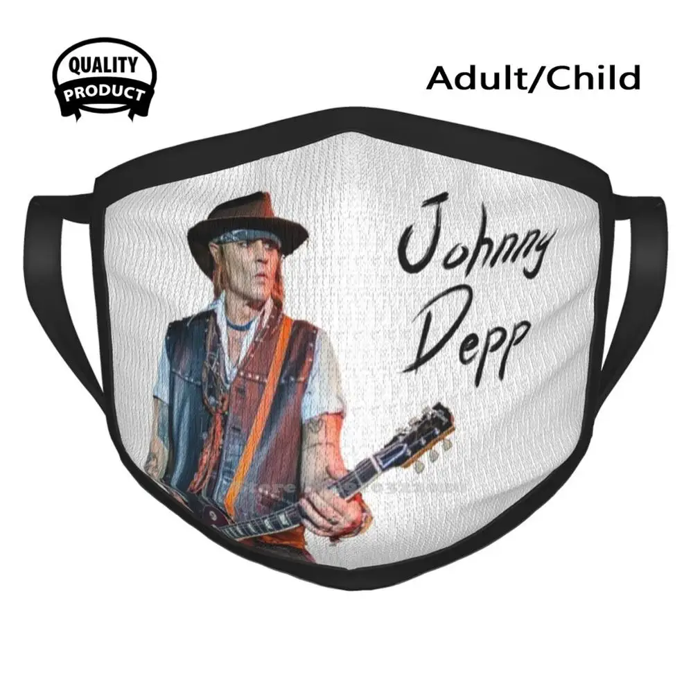 

Johnny Depp - Hollywood Vampires Face Mask Mouth Mask Face Masks Johnny Hollywood Vampires Hollywood Vampires Music Alice