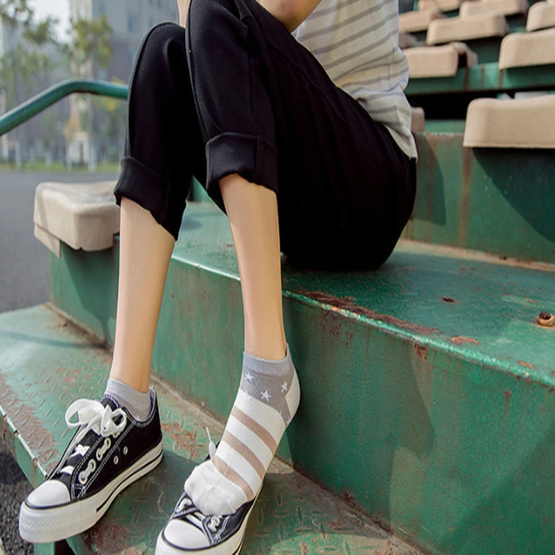 5 пар/женские носки весенние и летние женские лодочные хлопковые с закрытым