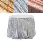 Круглая скатерть с блестками, искусственная скатерть для свадебного украшения, для праздника, банкета, Рождества, домашнего декора, поддержка под заказ