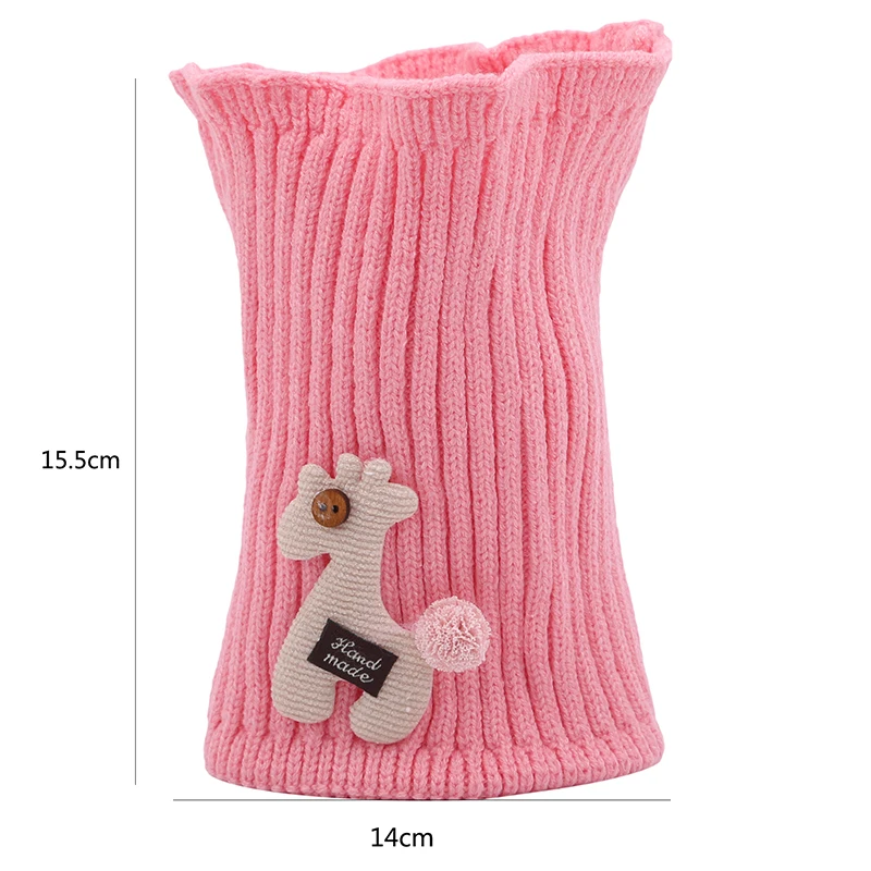 

2020 Spring Baby Girls Scarf Children Girls Boys Kintted O Ring Scarves Chidren Outing Protect Kint Solid Color Kids Collar