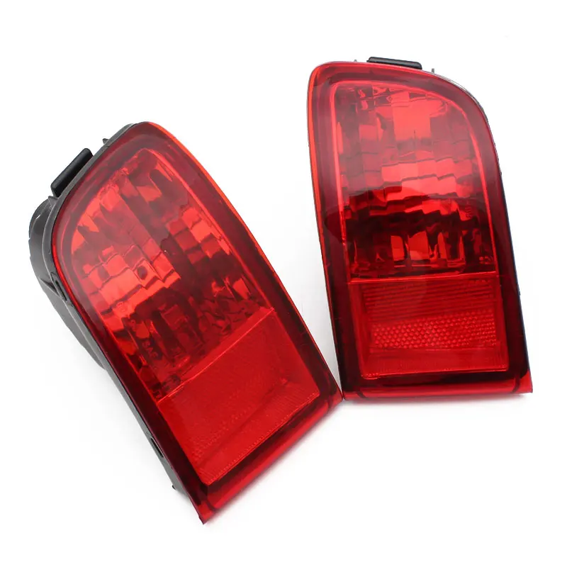 1 пара красных линз задний бампер отражатель фонарь корпус противотуманных фар