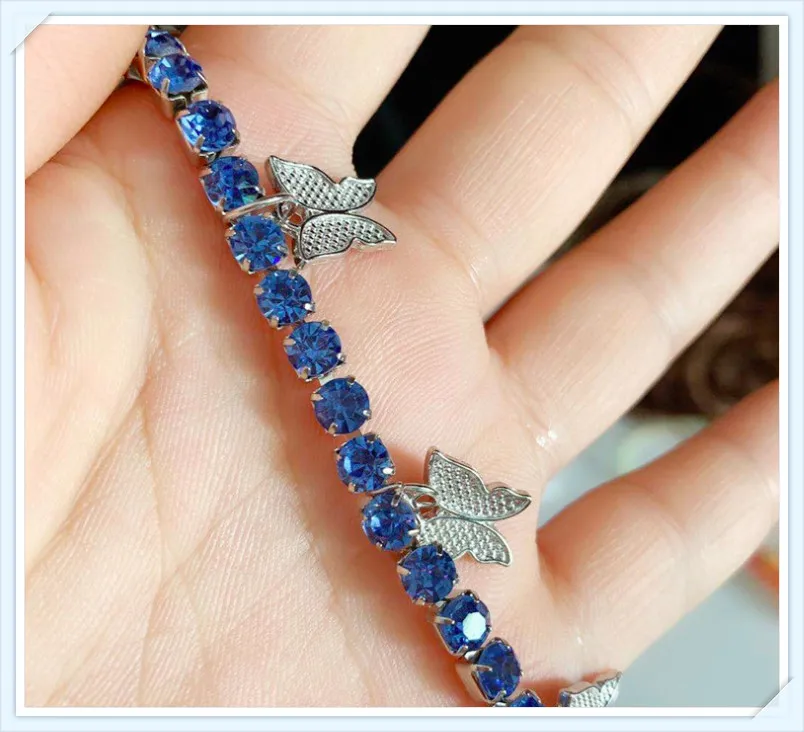 Бабочка в стиле Бохо пляжные ножные браслеты Стразы с украшением виде кристаллов