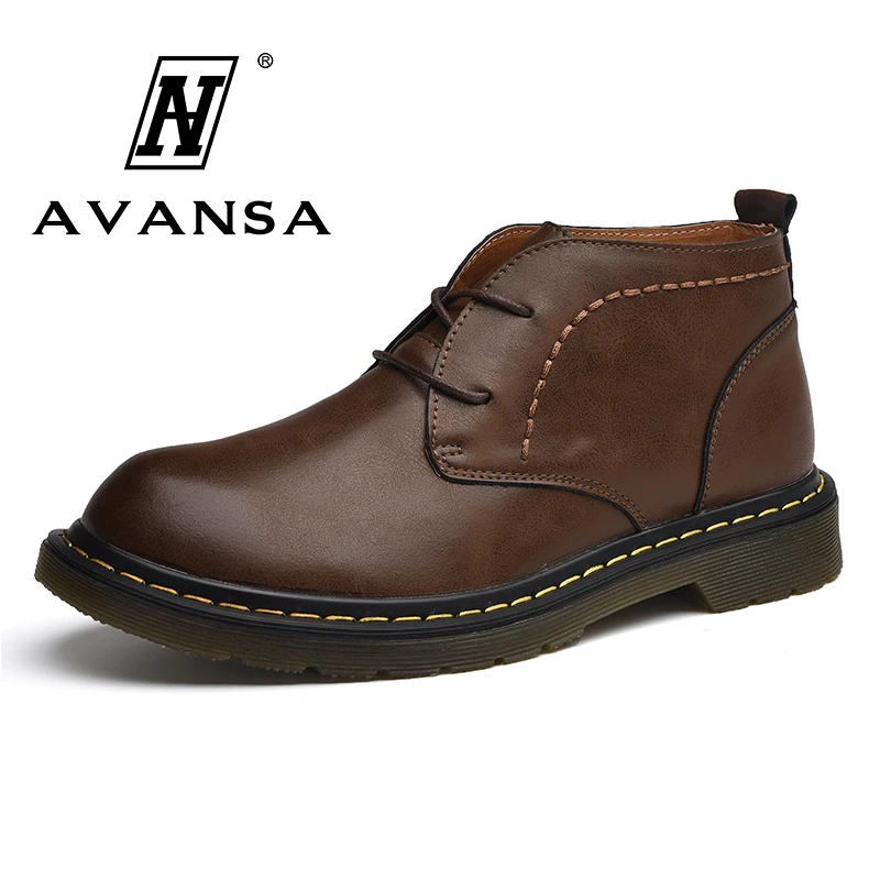 Модные мужские ботильоны со шнуровкой Классические ботинки для инструментов