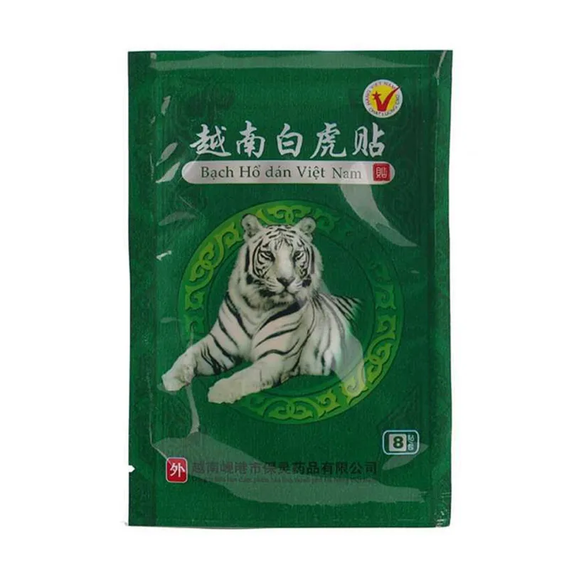 

8pcs Vietnam White Tiger Balm Patch Cream Body Neck Massager Meridians Stress Pain Relief Arthritis Capsicum Plaster